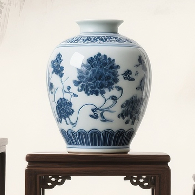 古瓷新趣文创花瓶